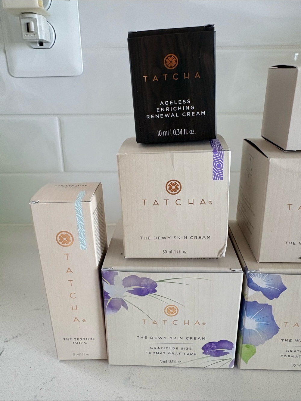 Tatcha SkinCare Lot Dewy Silk Cream Moisturizer Boxes EMPTY Bundle - Picture 5 of 5